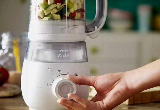 PHILIPS AVENT SCF883/01 4w1 parowar mikser 1000ml1 biały, z regulacją i ręką obsługującą urządzenie