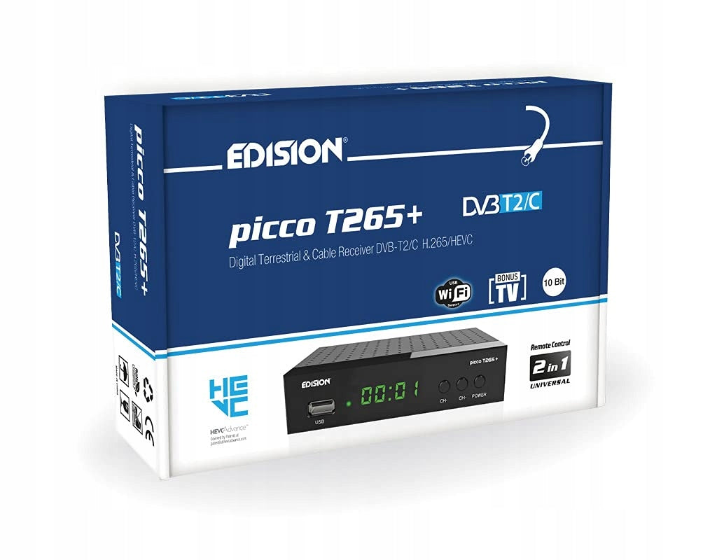 Sintonizador EDISION Picco T265+ DVB-T2 para tienda online en España
