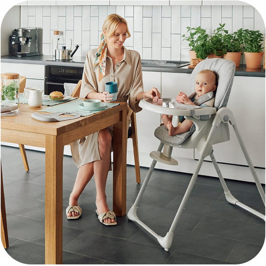 SKIDDOU MALIT silla alta ajustable para comer con bandeja