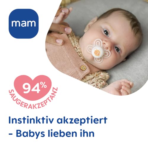 MAM Perfect Start silicone pacifier 0–2 months x2