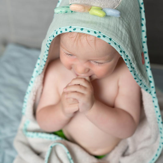 FEHN Sea Creatures HOODED TOWEL 80x80 cm