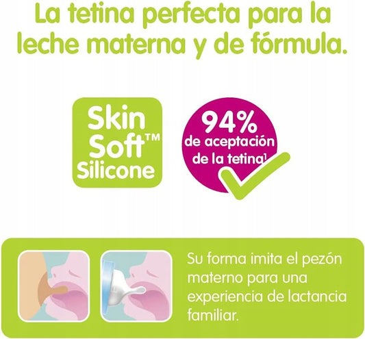 MAM SkinSoft bottle nipples x2 2m+ flow 2