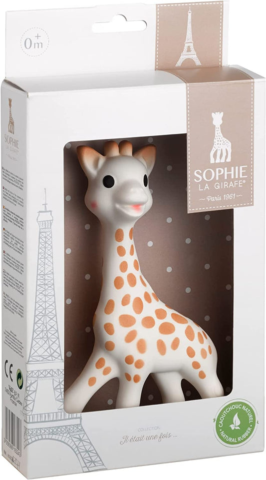ŻYRAFA SOPHIE gryzak naturalny SO PURE 18CM, naturalny kauczuk, gryzak dla niemowląt 0+