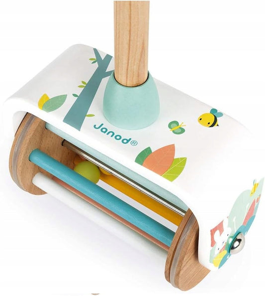 JANOD Andador de madera con sonajero 49 cm