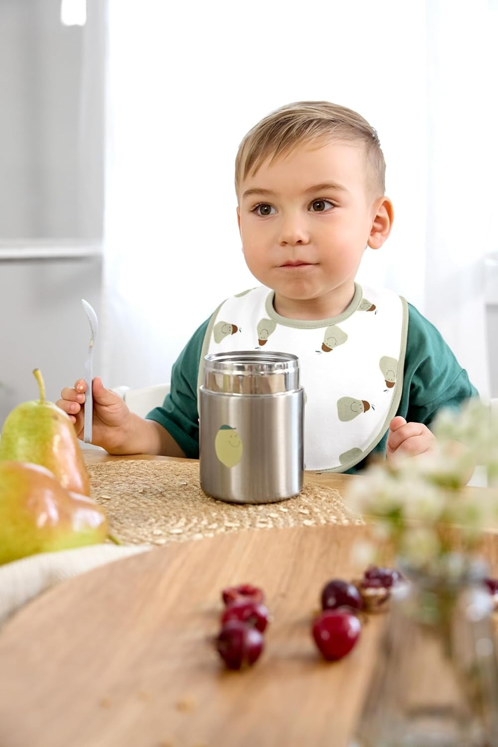 LASSIG Food Jar TERMOS PARA COMIDA de acero inoxidable 315 ml LIMÓN