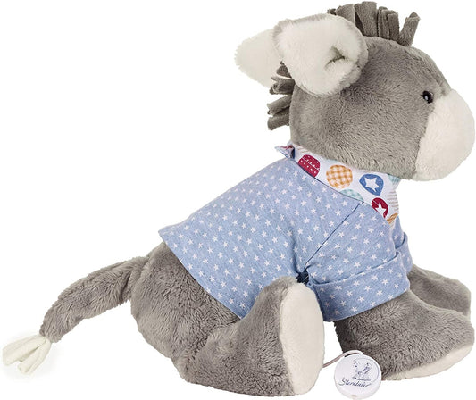 STERNTALER Osiołek Emmi MASKOTKA POZYTYWKA 28 cm "O. pluszowa przytulanka z pozytywką, niebiesko-szara, dla niemowląt