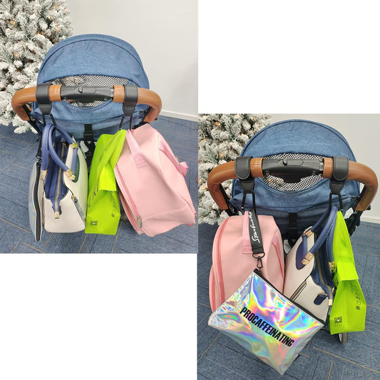 Ganchos para sujetar la bolsa al marco del carrito 2 piezas Mosquetones