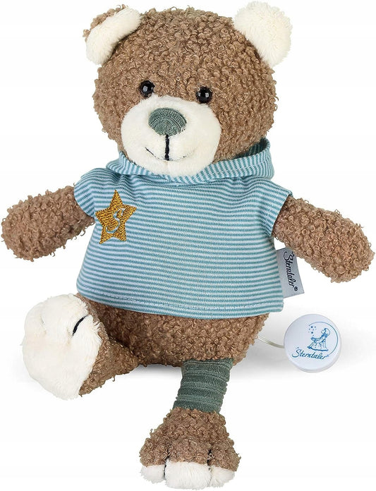 STERNTALER Niedźwiedź Ben z pozytywką 18 cm "O, pluszowa przytulanka dla niemowląt, brązowy miś