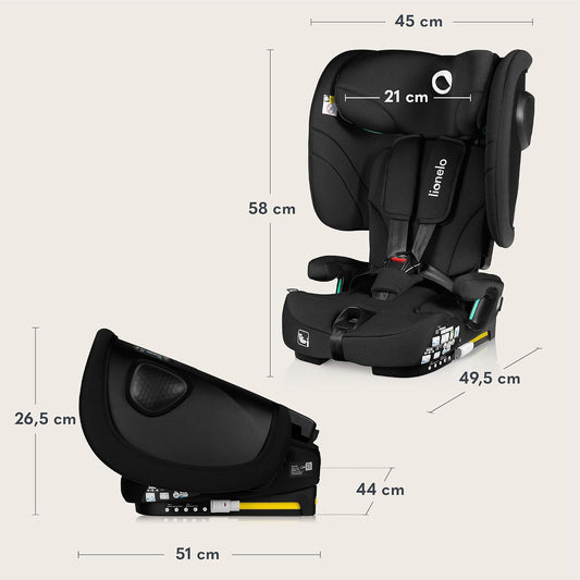 LIONELO NELLY i-Size silla de coche 76-150cm con ISOFIX