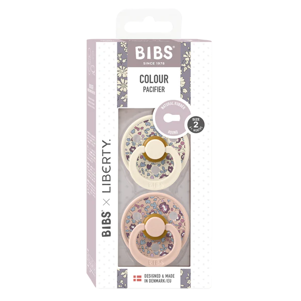 BIBS Eloise Blush Mix chupetes redondos x2 6-18m