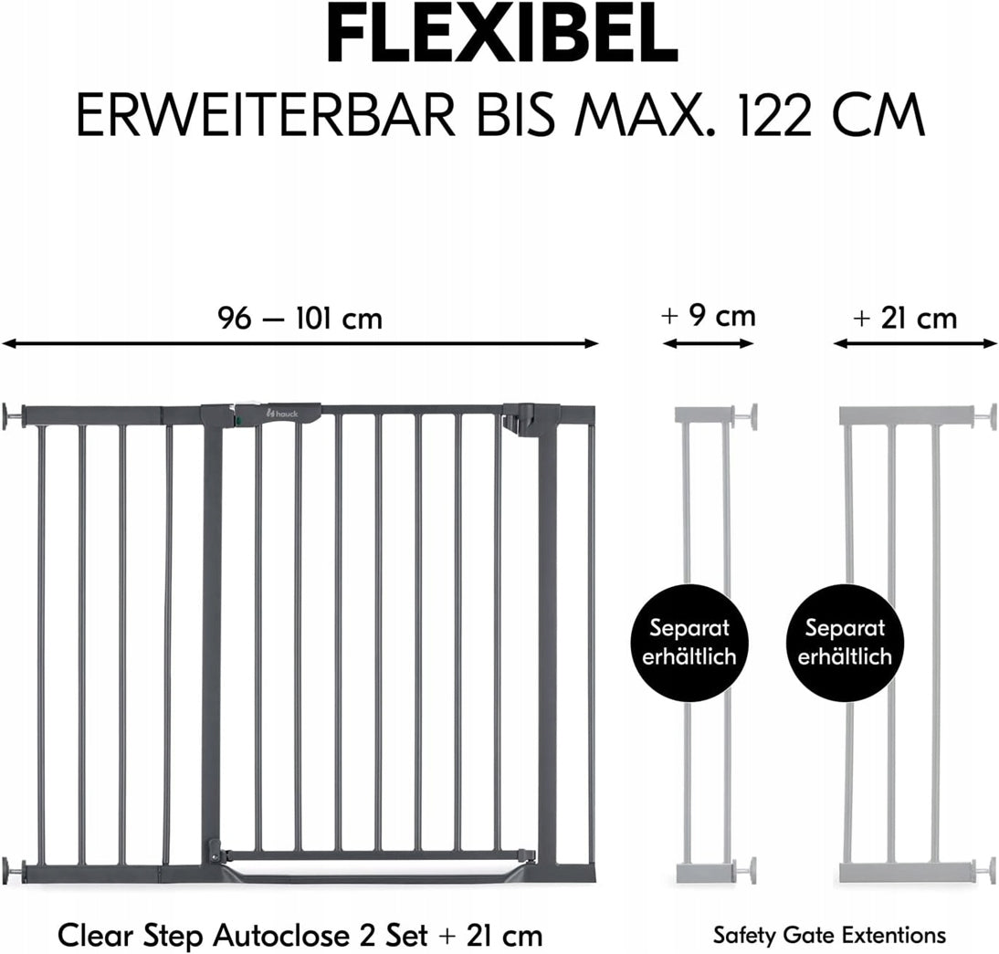 HAUCK Clear Step barrera de seguridad para escaleras instalación sin taladrar 96-101