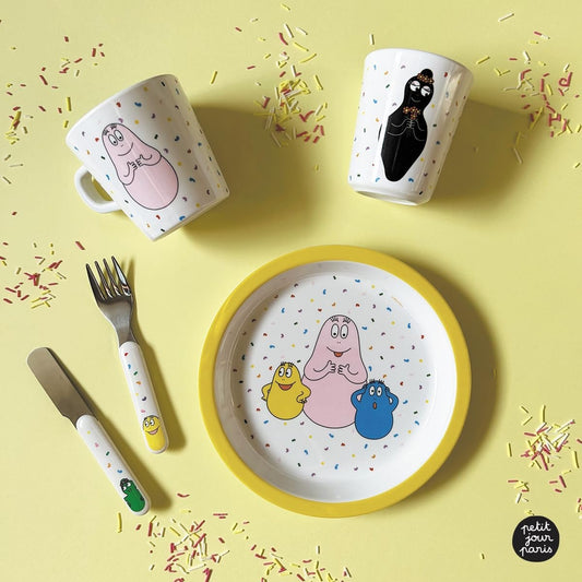 PETIT JOURS PARIS plato de postre infantil BARBAPAPA 18 cm