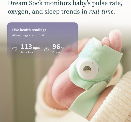 OWLET DREAM SOCK pulsioxímetro y pulsómetro 2 en 1 para bebés 0-18 meses