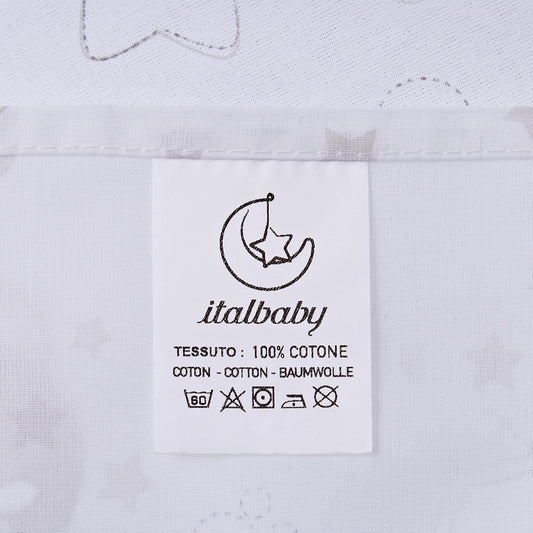 ITALBABY juego de ropa de cama para cochecito 3 piezas 80x110 /25x35 /35x75