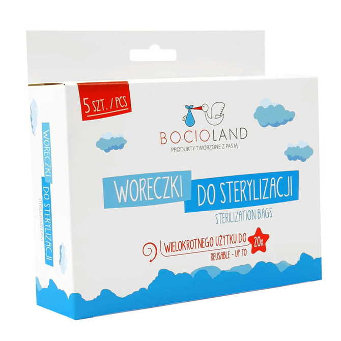 BOCIOLAND bolsas de esterilización para microondas, 5 unidades
