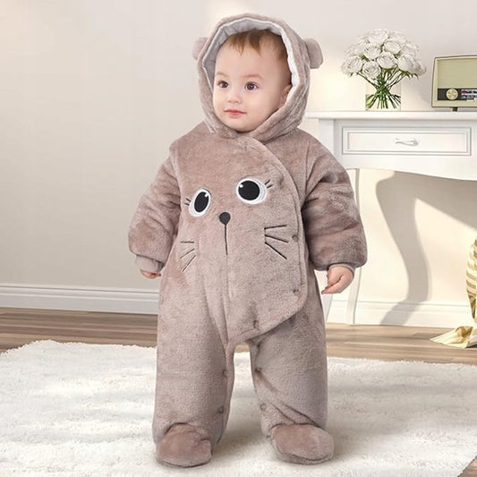 JIAMY mono de invierno con capucha 3-6 meses GATO