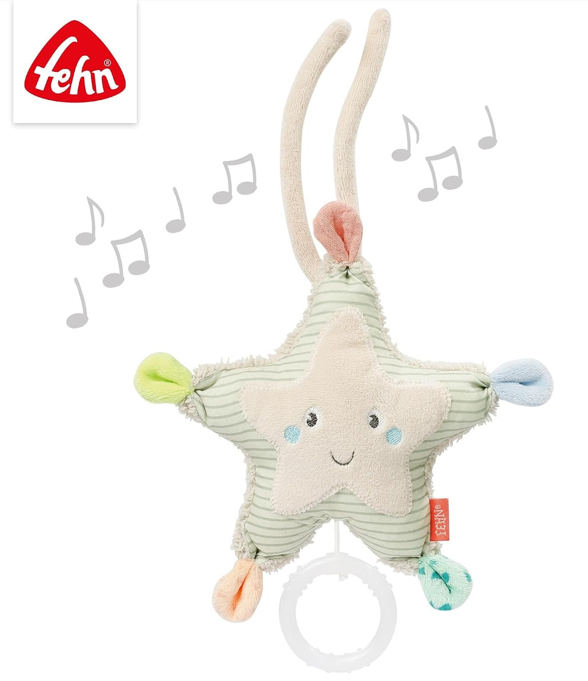 FEHN colgante con caja de música «¿Sabes cuántas estrellas hay?» ESTRELLA 20 cm