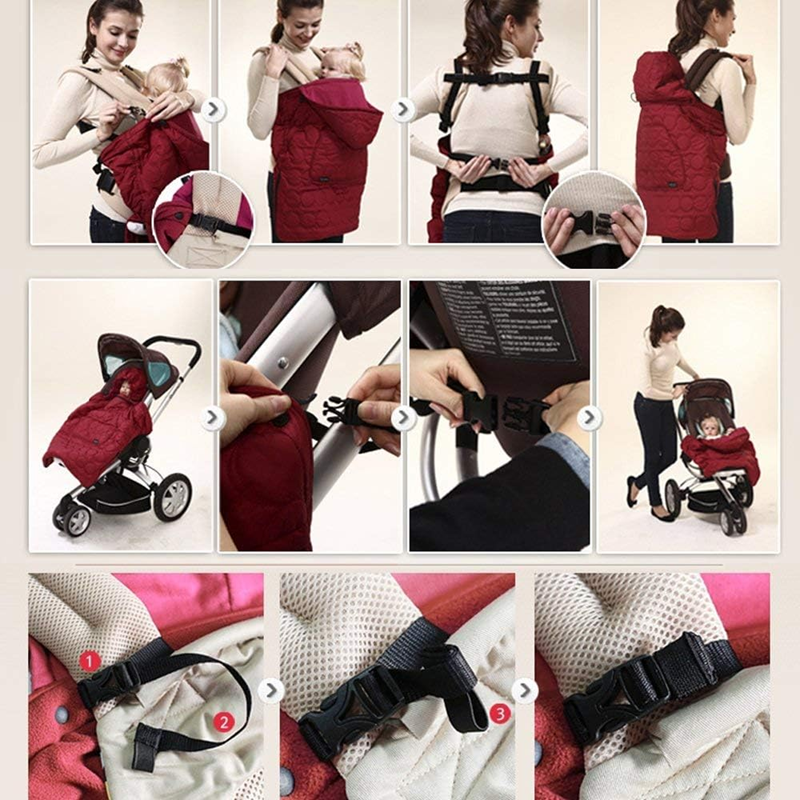 Funda para portabebés con capucha BEBEAR