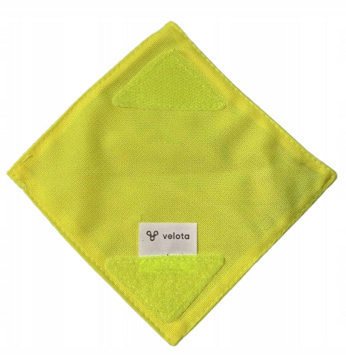 VELOTA reflectores con velcro para cochecito 12 x 12 cm 4 unidades DINOSAURIO