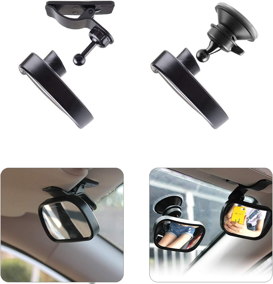 NATUCE espejo retrovisor para coche para vigilar al bebé 5,5 x 8,8 cm