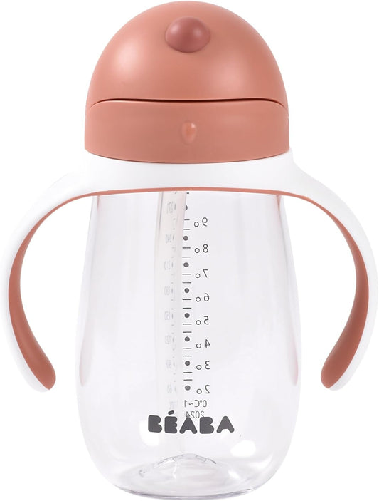 BEABA Straw Cup tritan sippy cup with straw 300 ml 8 m+