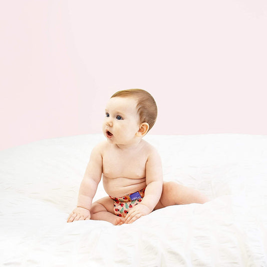 BAMBINO MIO otulacz na pieluchę <9kg biedronki różowy otulacz wielorazowy dla niemowląt