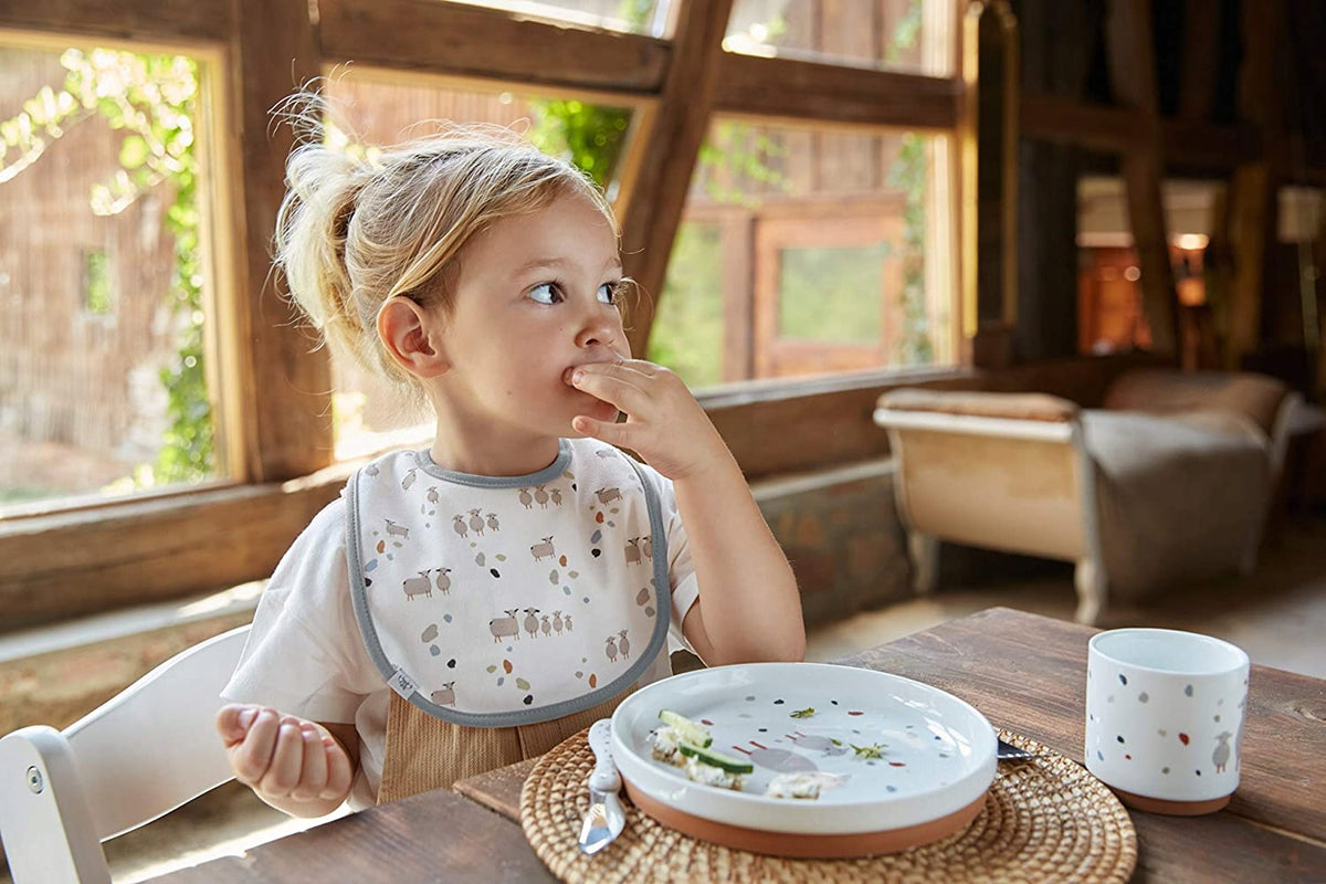 LASSIG Tiny Farmer set de vajilla de porcelana para niños