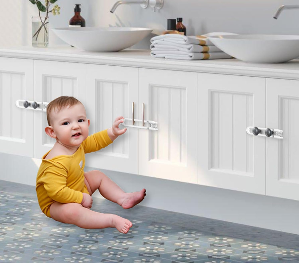 TRILINK protector para armarios con puertas dobles 1 unidad