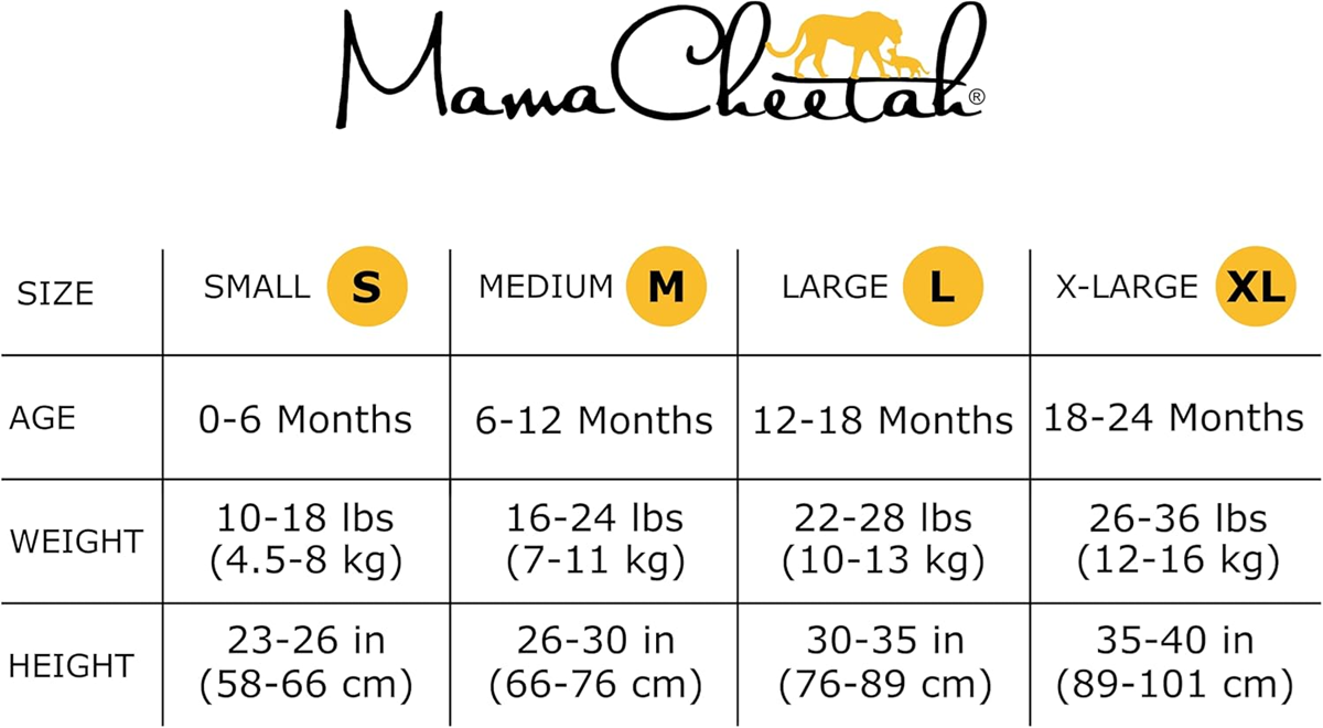 MAMA CHEETAH saco de dormir 0,5 TOG x2 12-18 meses