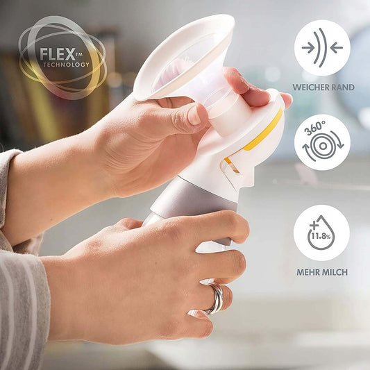 MEDELA SOLO laktator elektryczny 2-fazowy USB z technologią Flex, miękkim brzegiem i większą wydajnością