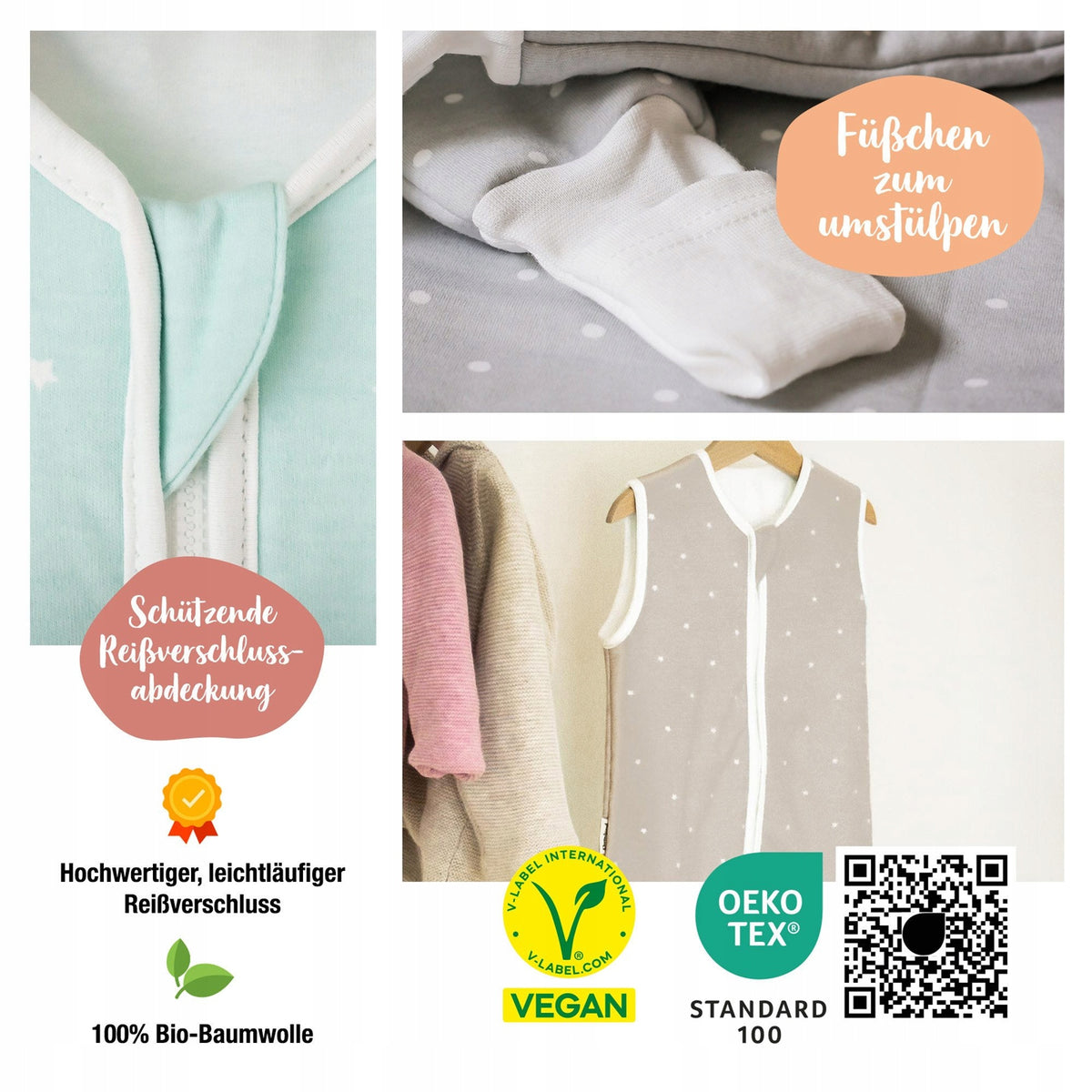 EHRENKIND saco de dormir de invierno 2,5 TOG 100 cm