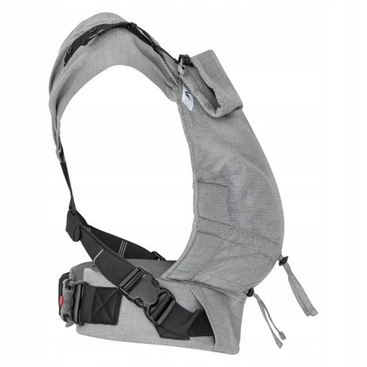 HOPPEDIZ BUCKLE 4w1 nosidełko ergonomiczne 3,5- 20kg, szare nosidełko miękkie dla dziecka