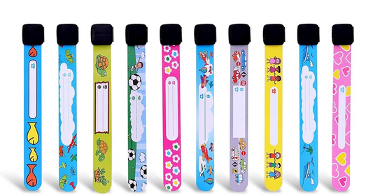Pulseras SOS impermeables para niños 20 unidades
