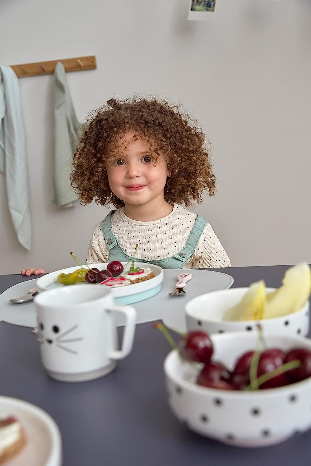 LASSIG Little Chums set de vajilla de porcelana - plato y vaso