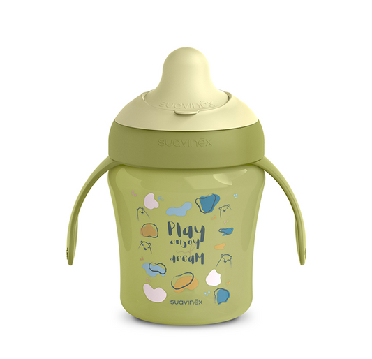 SUAVINEX Vaso de aprendizaje antigoteo con boquilla dura 200 ml 6 m+