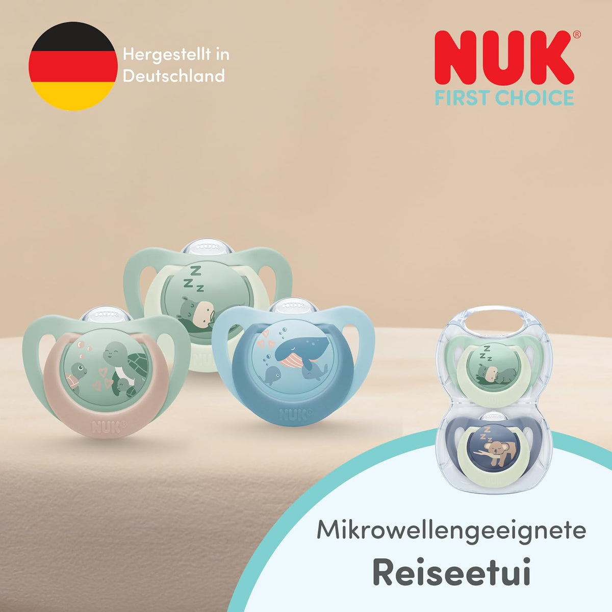 NUK First Choice silicone pacifier x2, 6–18 months