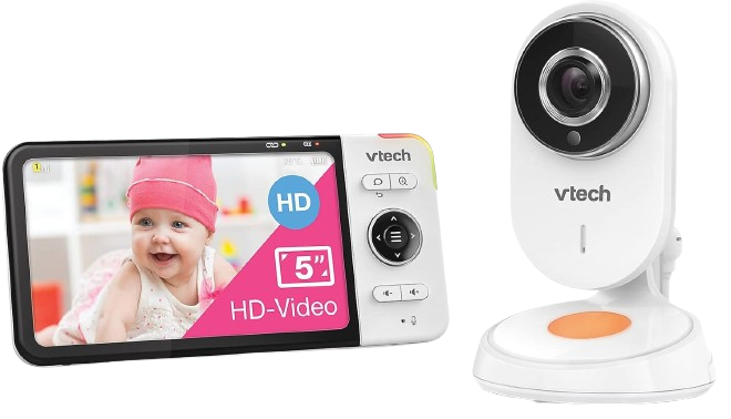 VTECH BM818 HD vigilabebés con cámara gran angular y pantalla LCD de 5"