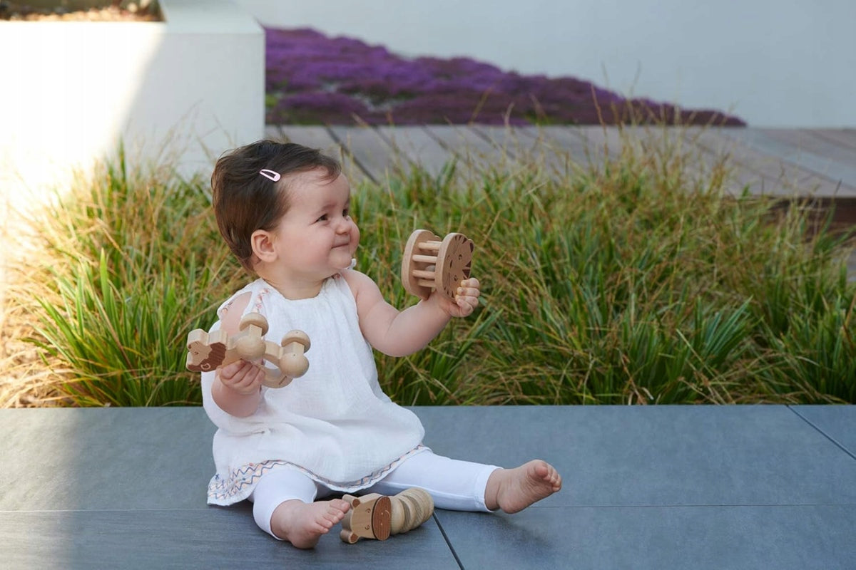 BEBE CONFORT set de juguetes de madera con sonajeros para bebés 3 m+