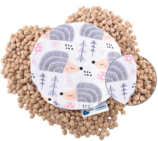 Cojín térmico de algodón con huesos de cereza MEDI PARTNERS ERIZOS 15 cm 180 g