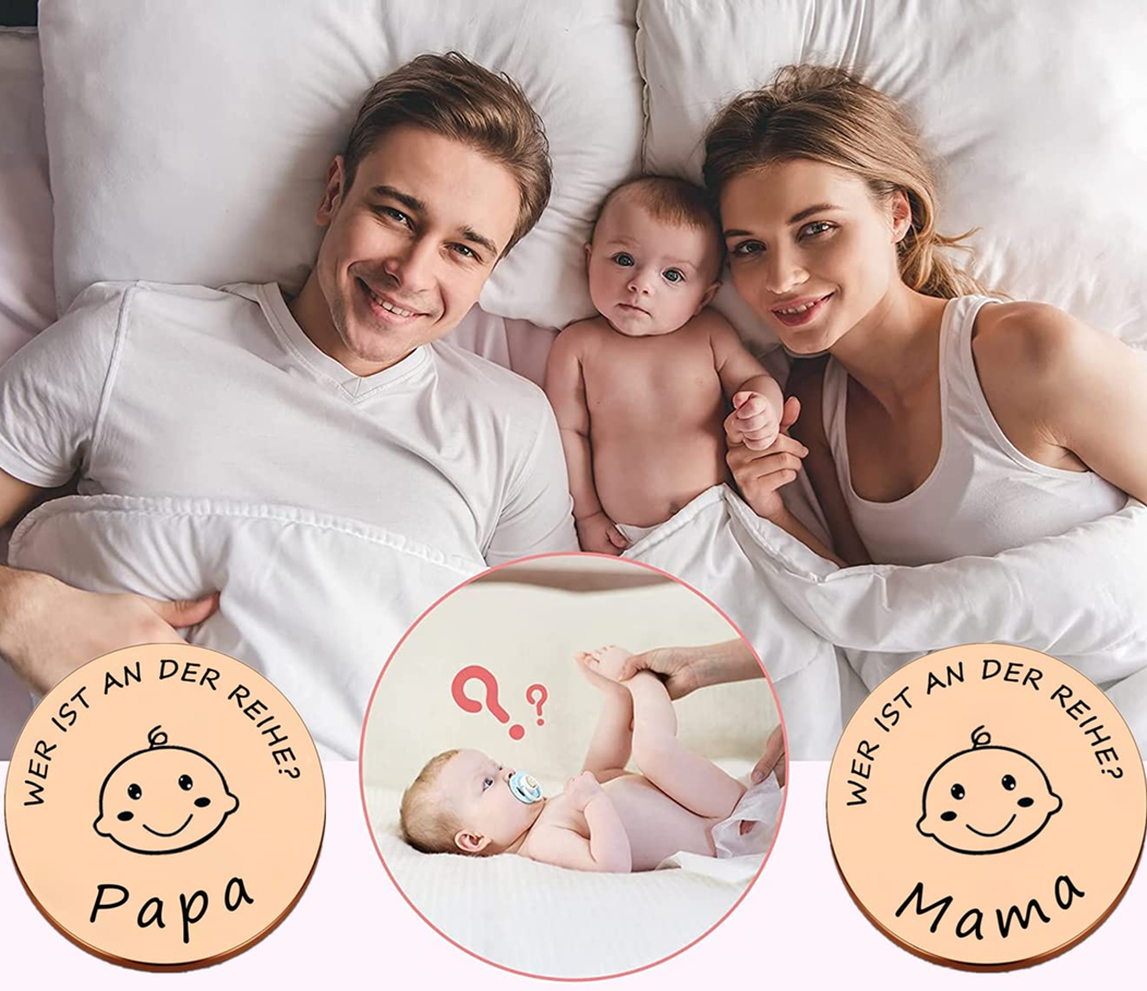 KIYOYI moneda de acero para tomar decisiones MAMÁ o PAPÁ 3 cm