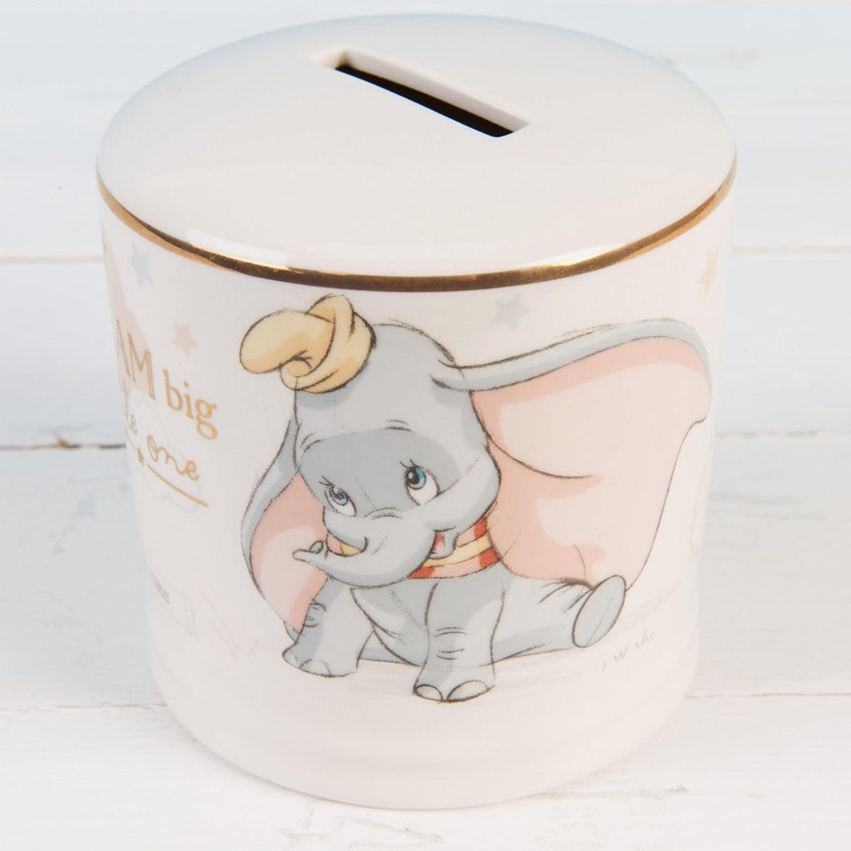 Hucha de cerámica Disney WIDDOP & Co Elefante Dumbo 8,5 x 8,5 cm