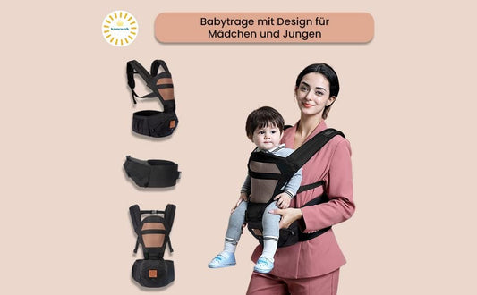 KRONEWERK portabebés ergonómico con cinturón lumbar 6 en 1 para bebés