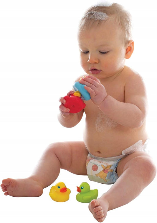 PLAYGRO Bright Baby Patitos de goma para el baño 6 m+ 4 unidades