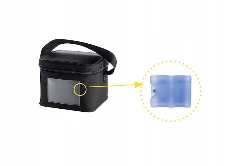 MEDELA torba chłodząca do 4-ech butelek 150ml, czarna z wkładem chłodzącym