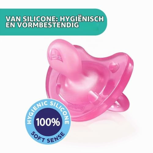 Chicco Physioforma Soft pink silicone pacifier 0-6m