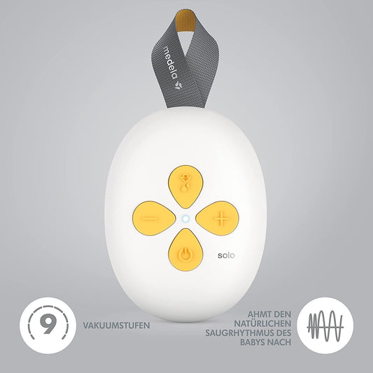 MEDELA SOLO laktator elektryczny 2-fazowy USB "N. Pojedynczy laktator Medela Solo z 9 poziomami ssania i technologią 2-Phase Expression®