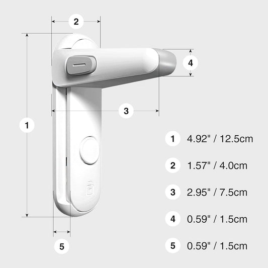 MOONYBABY protector para puertas contra apertura por niños 2 unidades