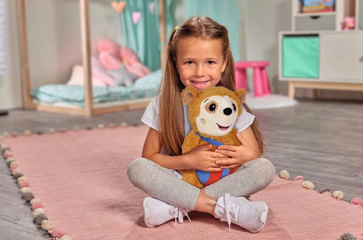 SIMBA BoBo przytulanka 35 cm, rudy pluszak dla dzieci 0+ z żółtą plamką na pysku