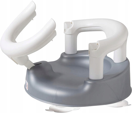 ROTHO Babydesign krzesełko do kąpieli 13kg "O biało-szary fotelik kąpielowy dla dziecka 7-16 m, BPA free