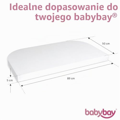 BABYBAY Deluxe Organic sábana 89x50 cm blanca